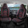 Sitzbezüge passend für Globe Traveller Wohnmobil Caravan in Schwarz Rot Pilot 3.2