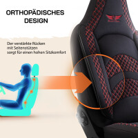 Sitzbez&uuml;ge passend f&uuml;r Knobloch Wohnmobil Caravan in Schwarz Rot Pilot 3.2