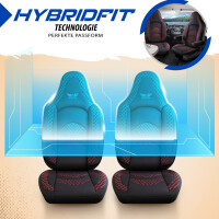 Sitzbez&uuml;ge passend f&uuml;r La Strada Wohnmobil Caravan in Schwarz Rot Pilot 3.2