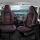 2 Stück Wohnmobil Sitzbezüge Schonbezüge Fahrer und Beifahrer Schwarz Rot Pilot 3.2