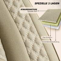 Sitzbez&uuml;ge passend f&uuml;r Seat Altea in Beige Pilot 3.3