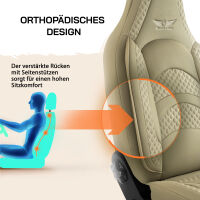 Sitzbez&uuml;ge passend f&uuml;r Werz Wohnmobil Caravan in Beige Pilot 3.3