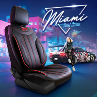 Sitzbezüge passend für VW Tiguan in Rubinrot...