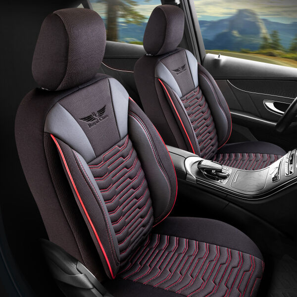 Sitzbezüge passend für Audi A1 in Ruby Schwarz...