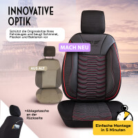 Sitzbez&uuml;ge passend f&uuml;r Kia Optima in Ruby Schwarz