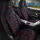 Auto Sitzbez&uuml;ge f&uuml;r Ford Transit 1+2 Sitzbank in Schwarz Rot Pilot 2.2