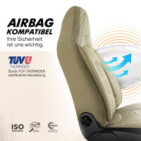 Sitzbez&uuml;ge Komplett passend f&uuml;r Mazda CX-3 in Beige Pilot 3.3