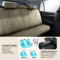 Sitzbez&uuml;ge Komplett passend f&uuml;r SsangYong Rodius in Beige Pilot 3.3