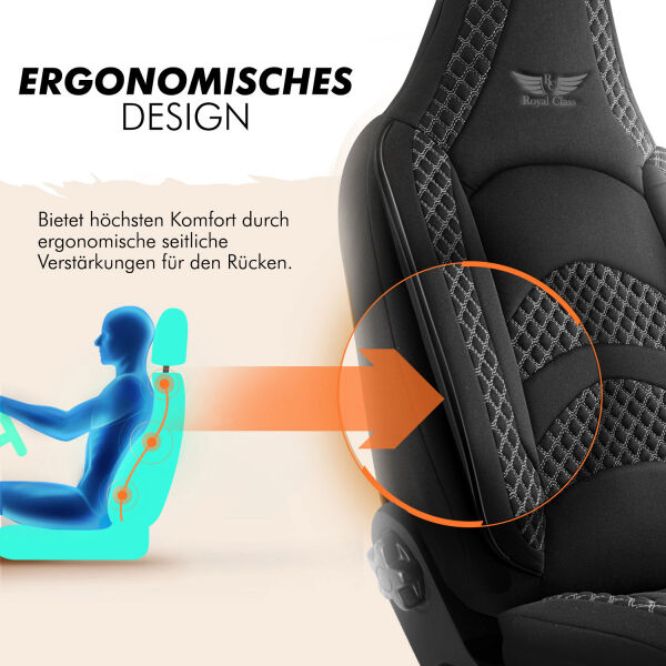 Renault Twingo Ab 2014 Maß Sitzbezüge Schonbezüge Rücksitz: Monaco/grau