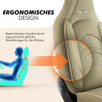 Sitzbez&uuml;ge Komplett passend f&uuml;r Ford KA in Beige Pilot 3.3