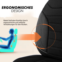Sitzbez&uuml;ge passend f&uuml;r Kia Soul in Schwarzgrau Pilot 4.1