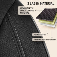 Sitzbez&uuml;ge passend f&uuml;r Suzuki SX4 in Schwarzgrau Pilot 4.1