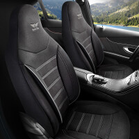 Sitzbezüge passend für Volvo S80 in Schwarzgrau...