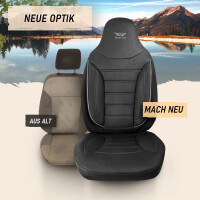Sitzbez&uuml;ge passend f&uuml;r Burow Wohnmobil Caravan in Schwarzgrau Pilot 4.1