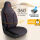 Sitzbezüge passend für Chevrolet Captiva in Schwarz-Rot Pilot 4.2