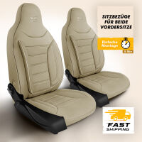 Sitzbez&uuml;ge passend f&uuml;r Mercedes Benz Vito in Beige Pilot 4.3