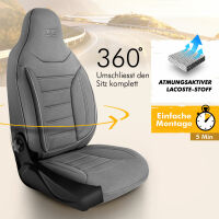 Sitzbezüge passend für Hyundai i20 in Grau...