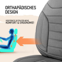Sitzbez&uuml;ge passend f&uuml;r Bravia Mobil Wohnmobil Caravan in Grau Pilot 4.4