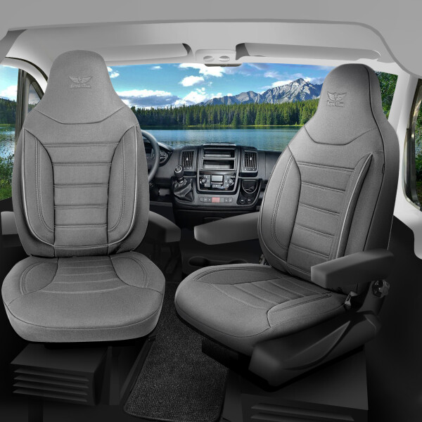 Sitzbezüge passend für Joko Wohnmobil Caravan in Grau Pilot 4.4