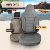 Sitzbezug ISRI Sitz Campingbus Wohnmobil Caravan Camper in Grau Pilot 4.4