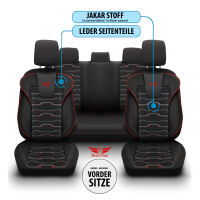 Sitzbez&uuml;ge passend f&uuml;r Mazda CX-9 in Schwarz Rot Royal