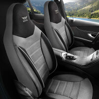 Sitzbezüge passend für Audi A1 in Grau Schwarz...