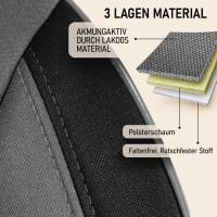 Sitzbez&uuml;ge passend f&uuml;r Lexus CT-200h in Grau Schwarz Pilot 4.6