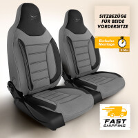 Sitzbez&uuml;ge passend f&uuml;r Opel Adam in Grau Schwarz Pilot 4.6