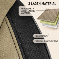 Sitzbez&uuml;ge passend f&uuml;r Ford Focus in Beige Schwarz Pilot 4.8