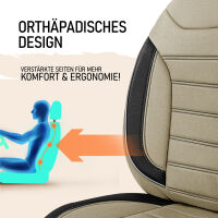 Sitzbez&uuml;ge passend f&uuml;r C-tech Wohnmobil Caravan in Beige Schwarz Pilot 4.8